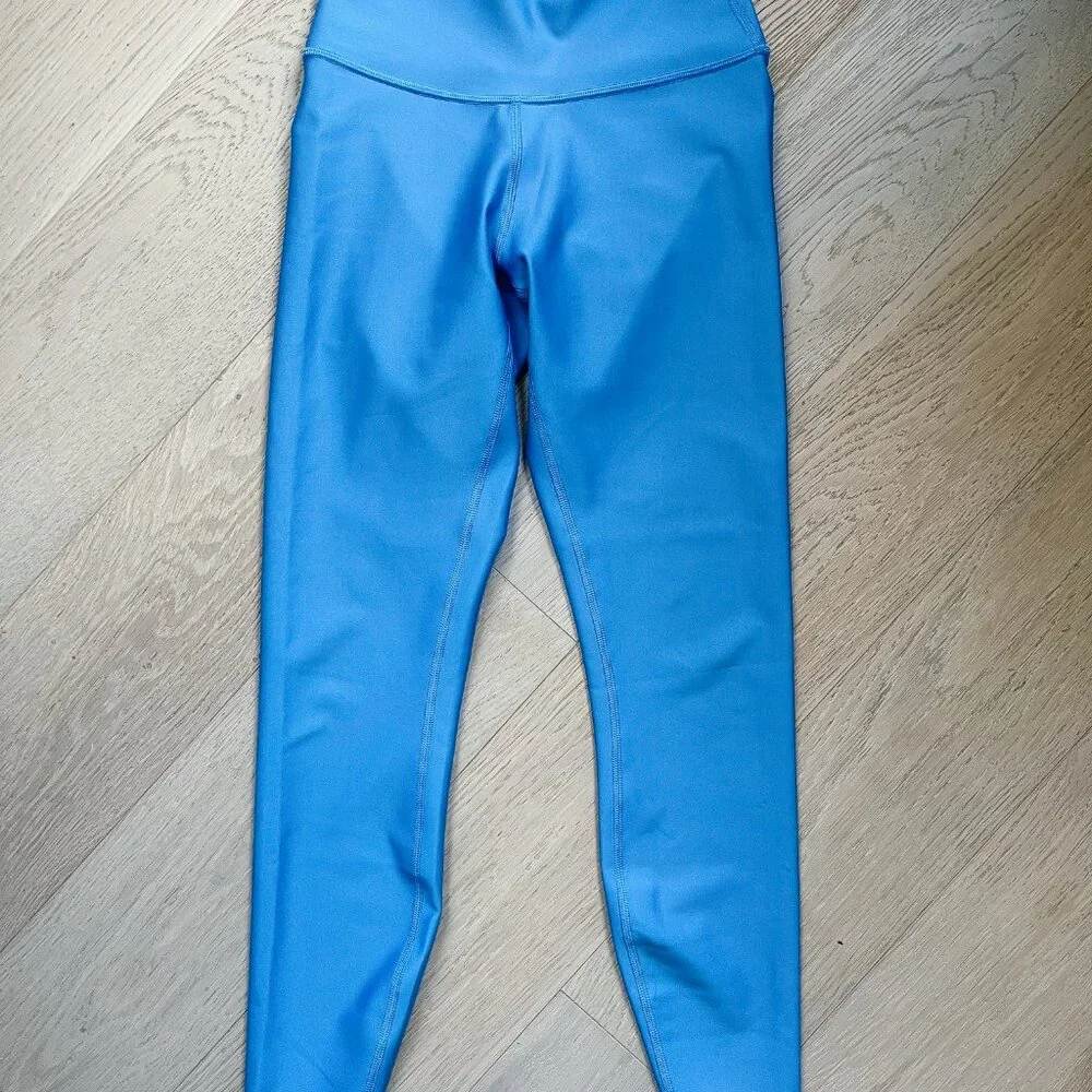 ALO 7/8 High-Waist Airlift Leggins Crystal Clear Blue Size XS VGUC - Picture 2 of 5